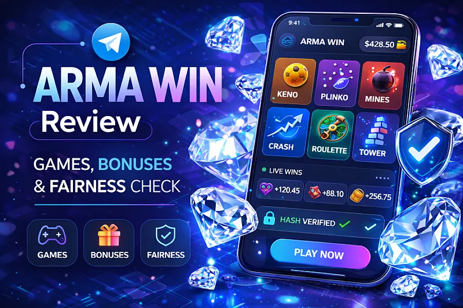 ARMA💎WIN Telegram Mini App Review: Games, Bonuses, and Fairness Features