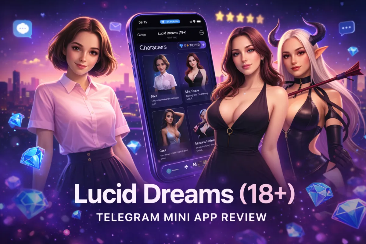 Lucid Dreams (18+) Telegram Mini App Review: AI Chat Stories, Characters, and Interactive Romance